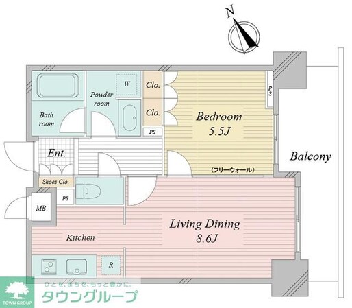 アクティ東仲通りの物件間取画像